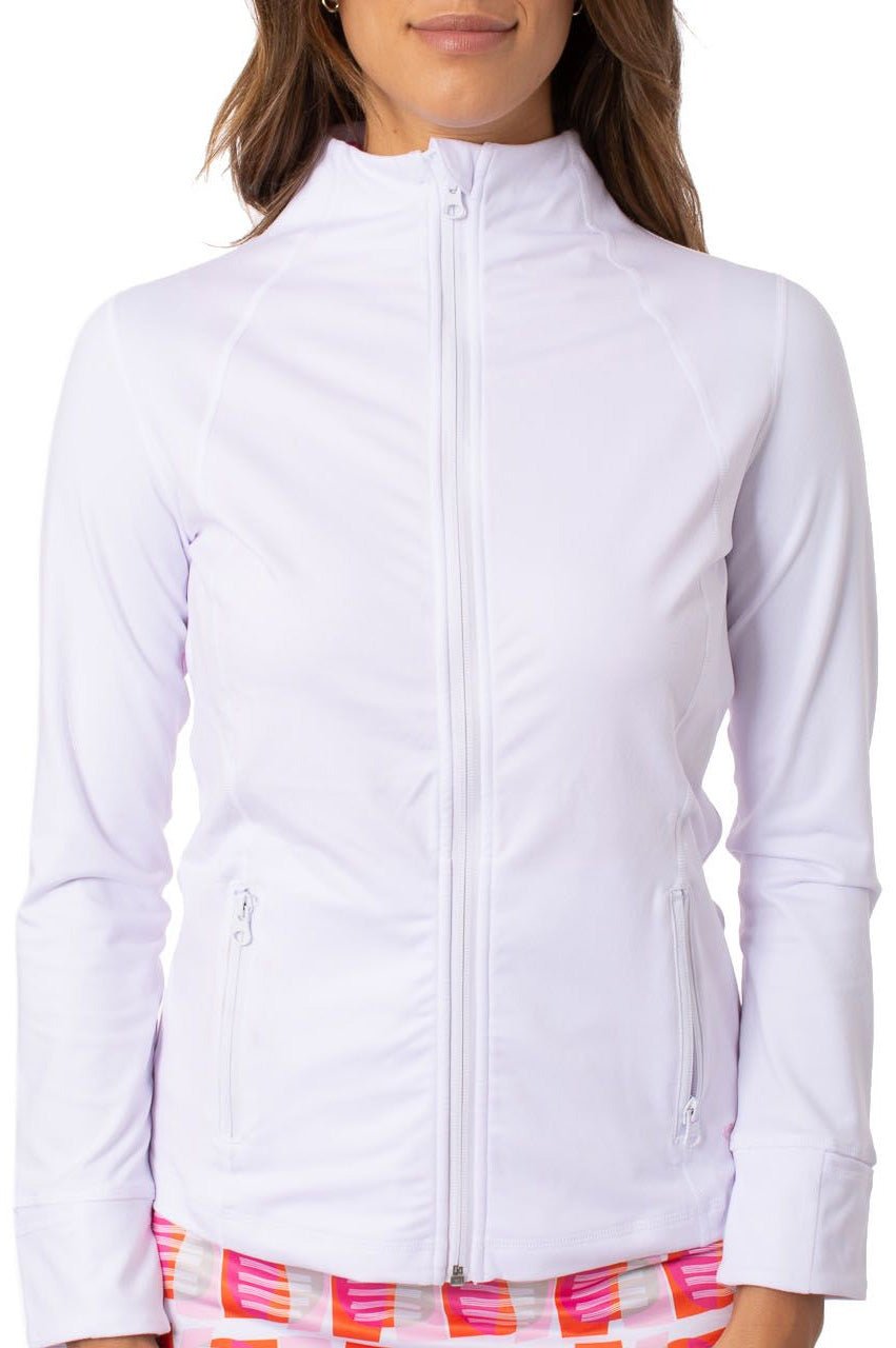 White Buttery Soft GT Tech Jacket - GolftiniTech Jackets