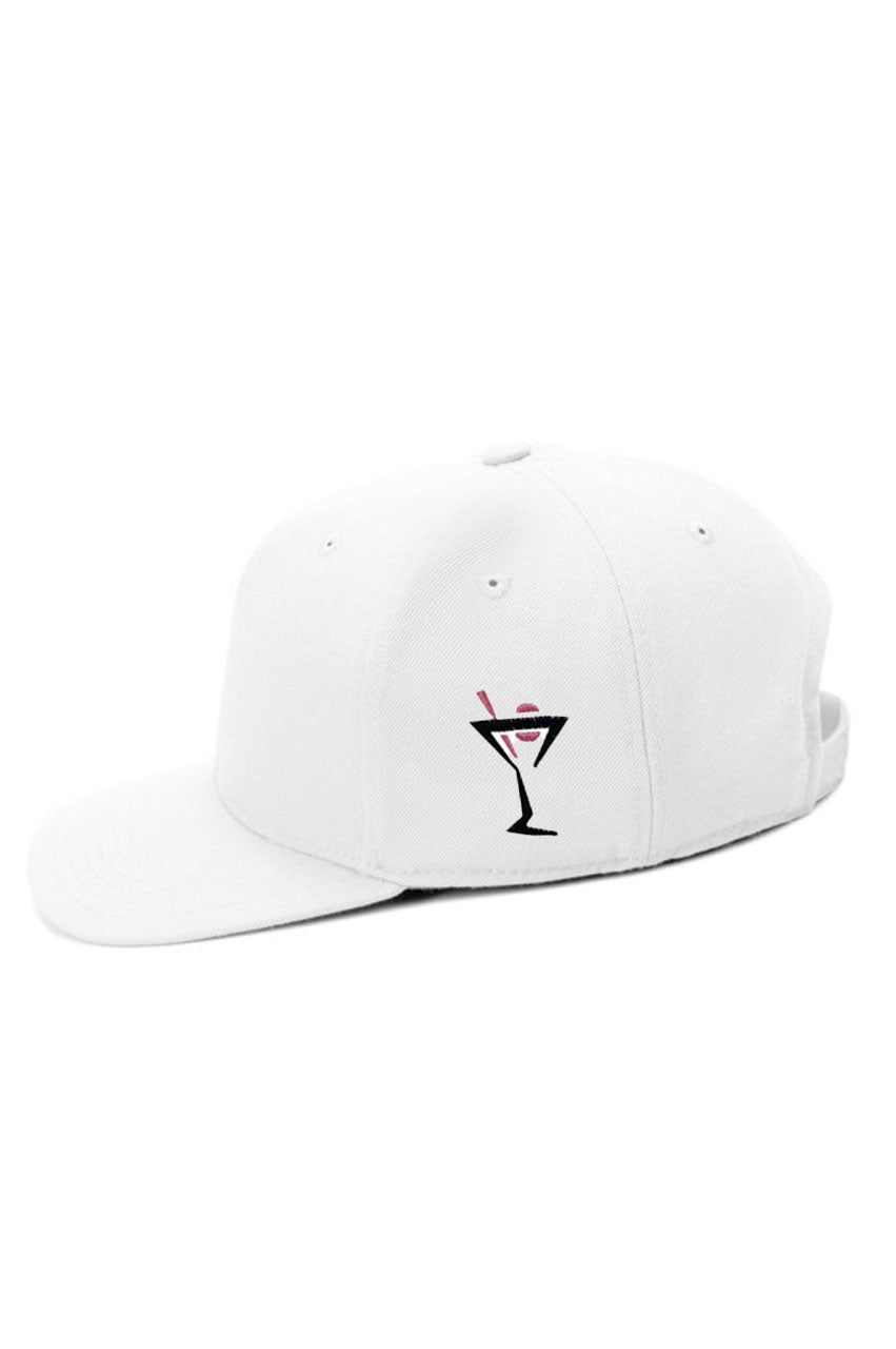 White GOLF Snapback Hat - GolftiniHats & Visors