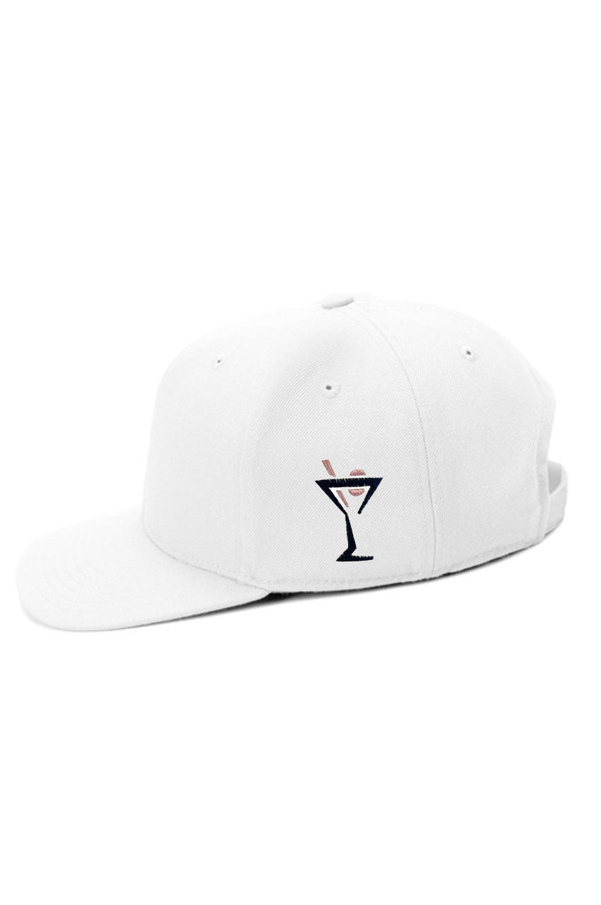 White GOLF Snapback Hat - GolftiniHats & Visors