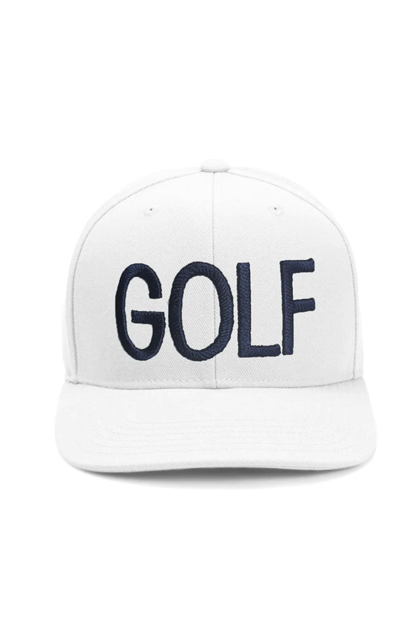 White GOLF Snapback Hat - GolftiniHats & Visors