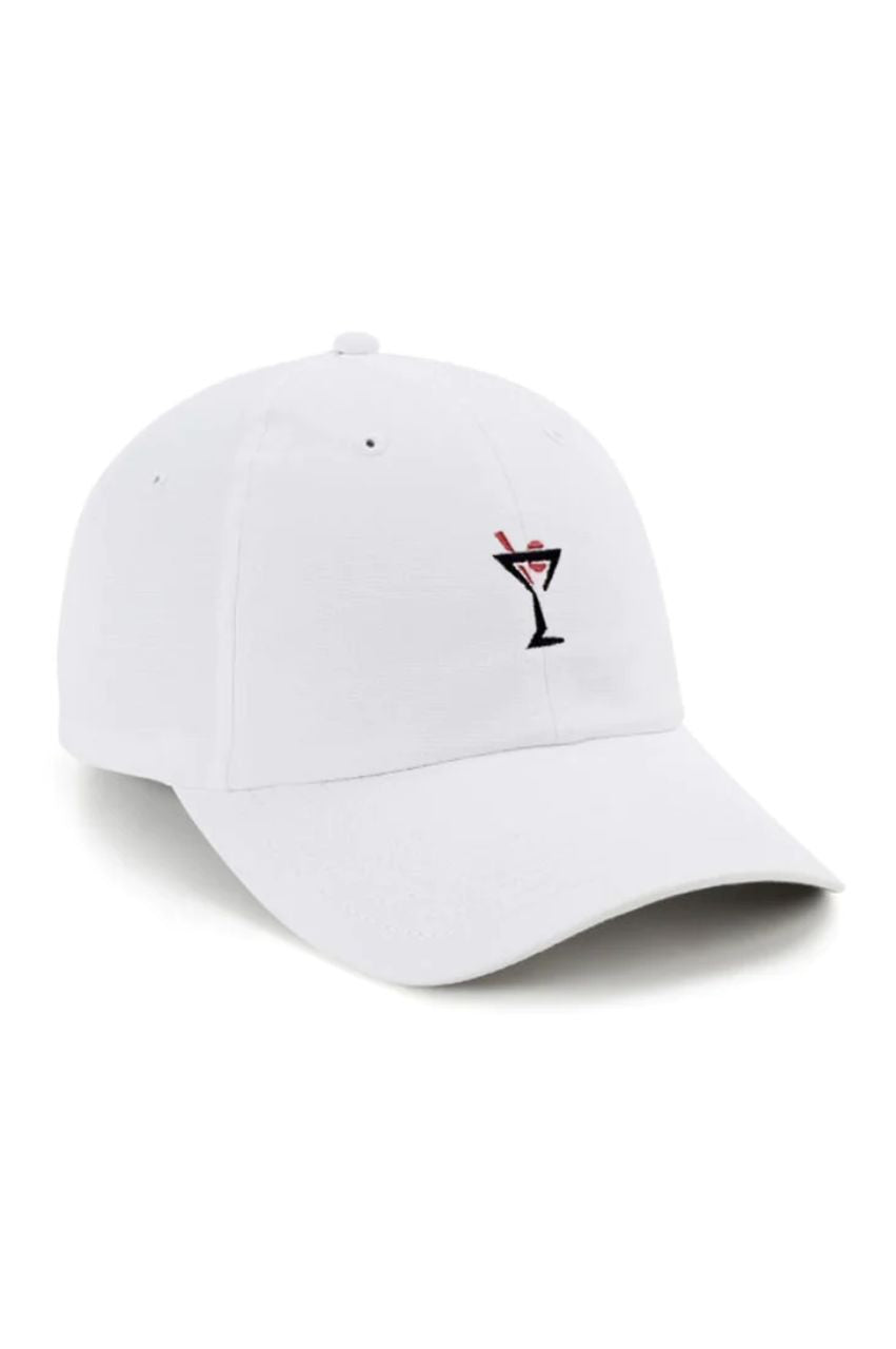 White Small Fit Performance Hat - GolftiniHats & Visors