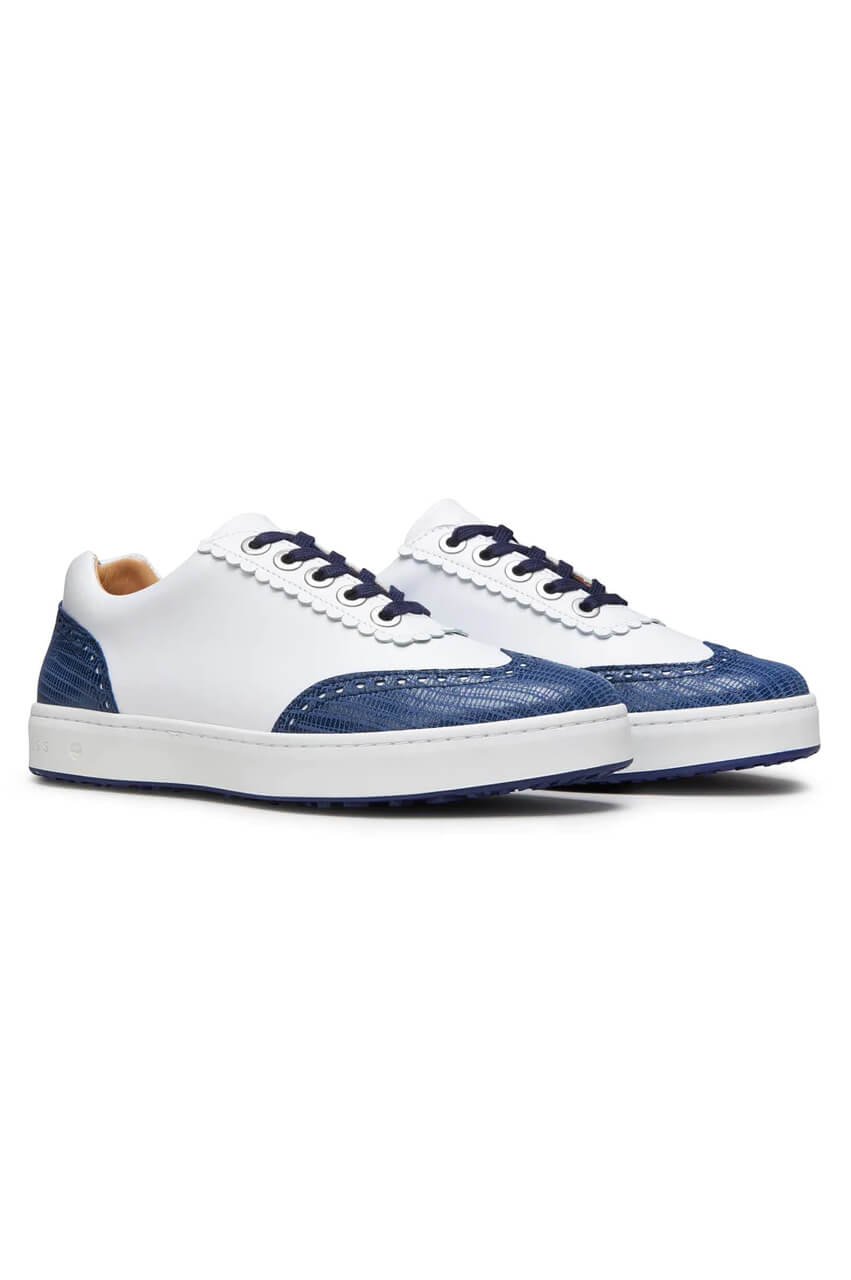 Women&#39;s Royal Albartross Golf Shoes | Primrose White/Navy - GolftiniGolf Shoes