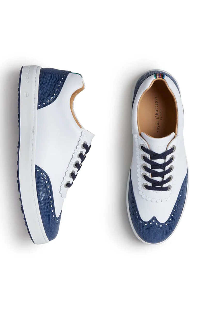 Women's Royal Albartross Golf Shoes | Primrose White/Navy - GolftiniGolf Shoes