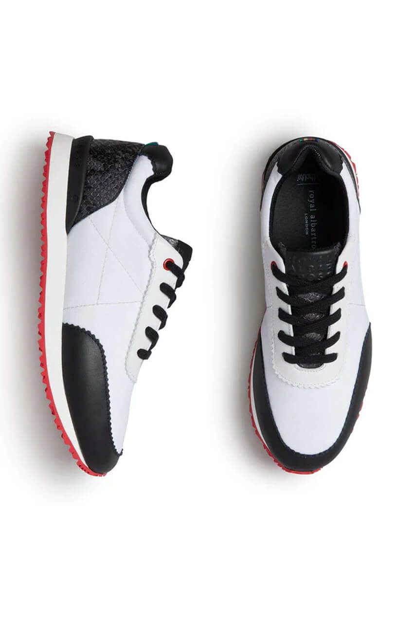 Women's Royal Albartross Golf Shoes | Sloane Lite White/Black - GolftiniGolf Shoes
