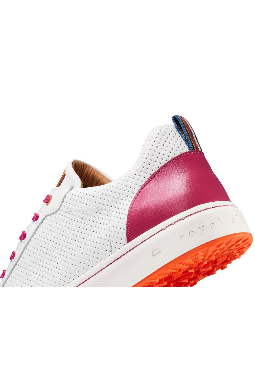 Women's Royal Albartross Golf Shoes | The Almafi White/Pink - GolftiniGolf Shoes