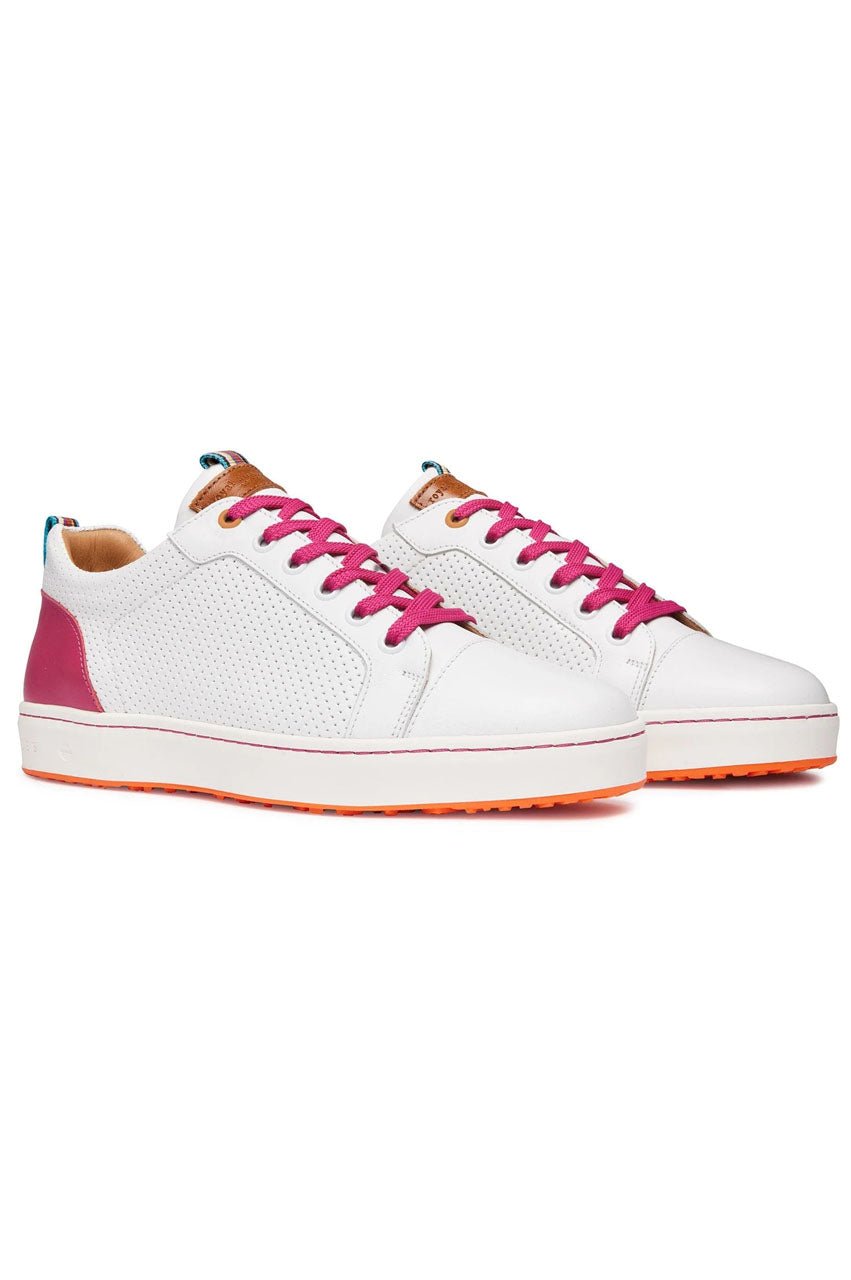 Women&#39;s Royal Albartross Golf Shoes | The Almafi White/Pink - GolftiniGolf Shoes