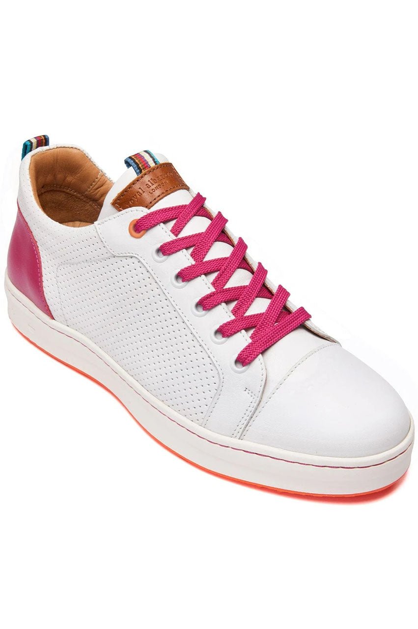 Women's Royal Albartross Golf Shoes | The Almafi White/Pink - GolftiniGolf Shoes