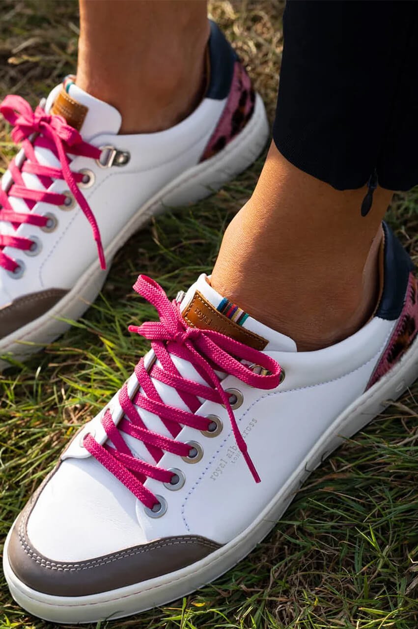 Women's Royal Albartross Golf Shoes | The Fieldfox Pink Leopard - GolftiniGolf Shoes