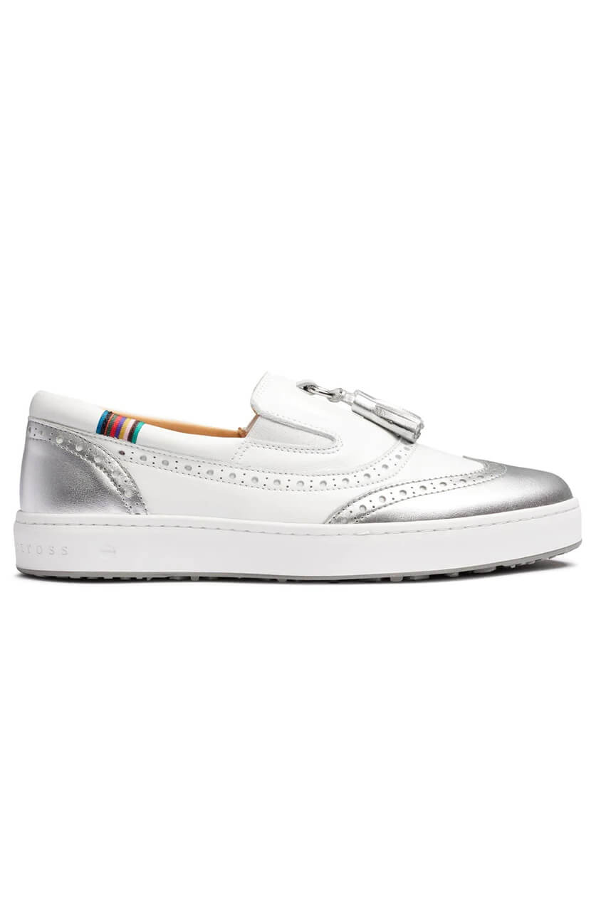 Women's Royal Albartross Golf Shoes | The Grace White/Silver - GolftiniGolf Shoes